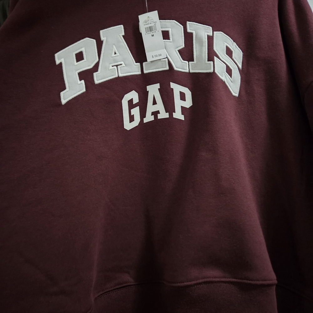 GAP Men's Maroon Crewneck Sweater
